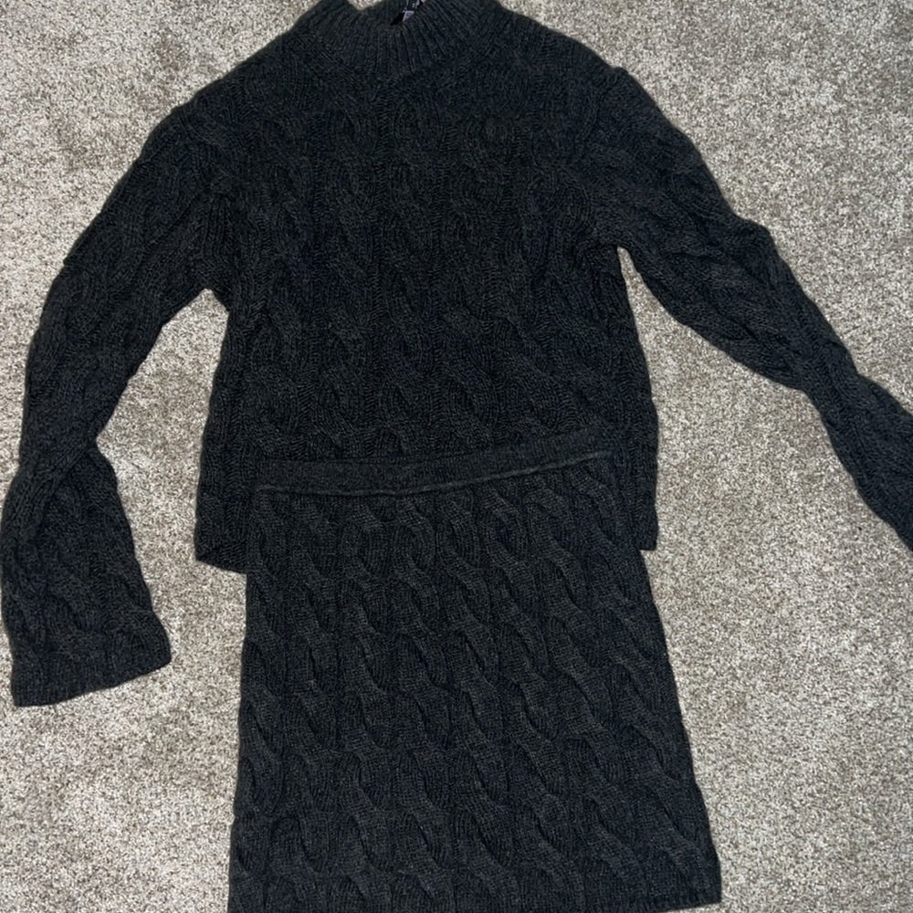 Theory sweater skirt set
